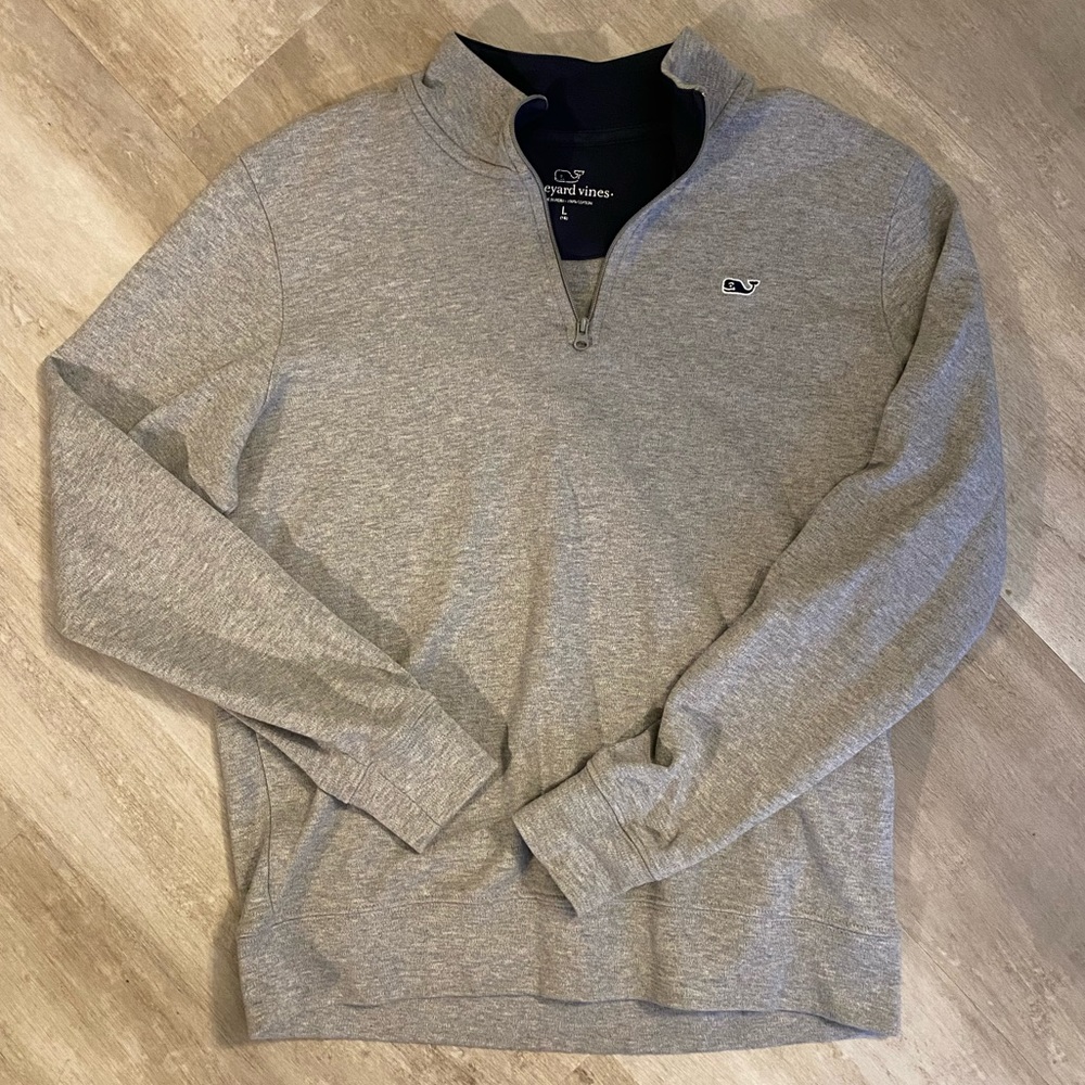 Vineyard Vines Quarter Zip Sweater Boys Large
